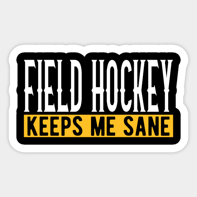 Field Hockey Lover Gift Idea Design Motif Sticker by Shirtjaeger